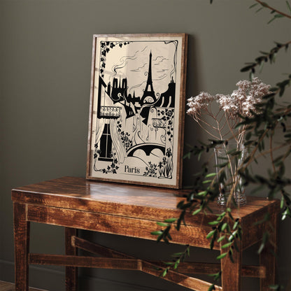 Vintage Paris Sketch Poster