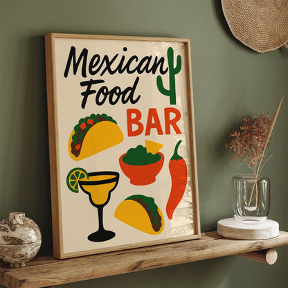 Mexican Food Bar Poster