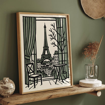 Paris Travel Poster - France Vintage Wall Art Print