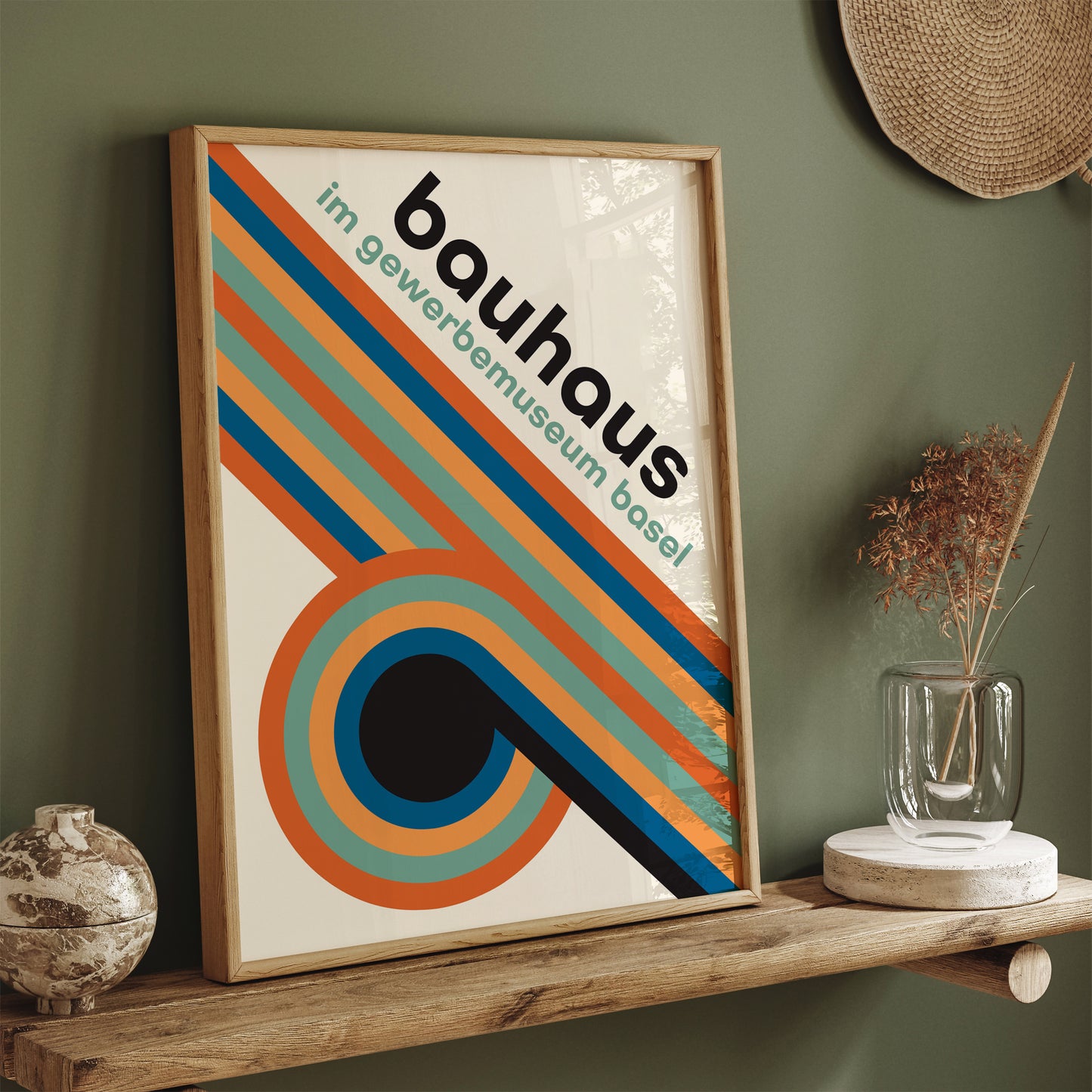 Bauhaus Rainbow Arches Poster