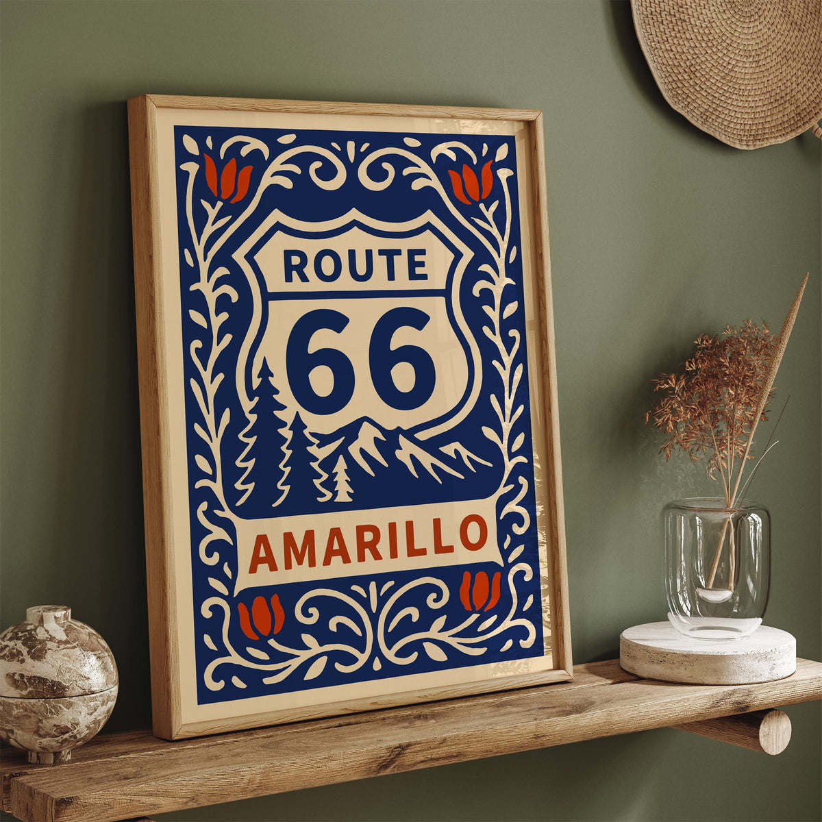 Amarillo Route 66 Travel Poster