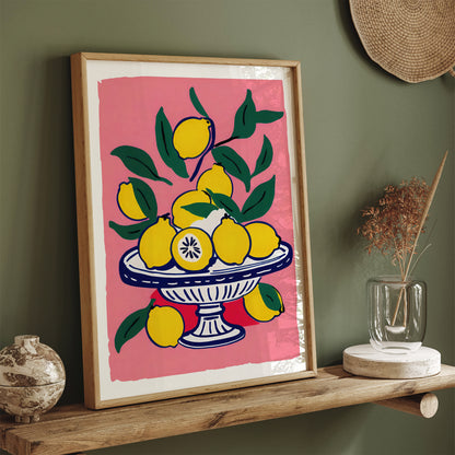 Italian Lemons Cute Wall Art