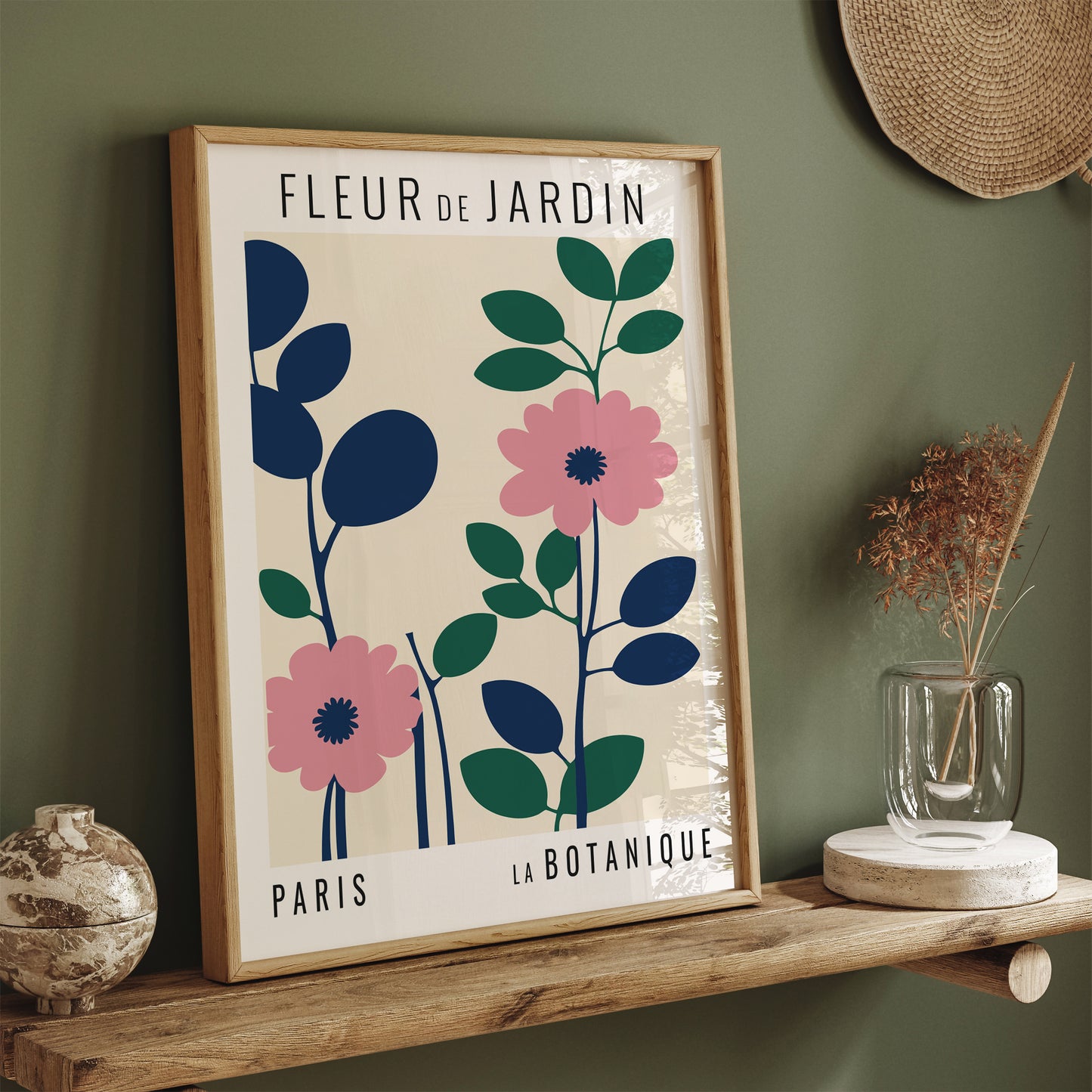 Modern French Market Flower Wall Art