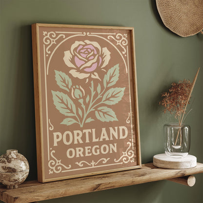 Portland Oregon Travel Poster