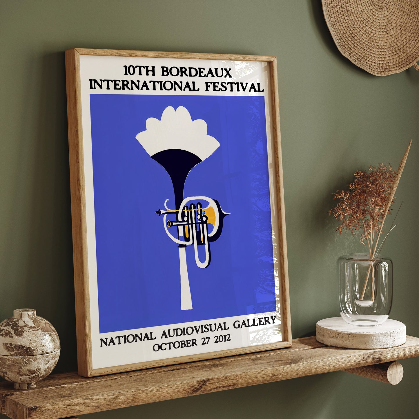 2012 Jazz Festival - Blue Trumpet Poster