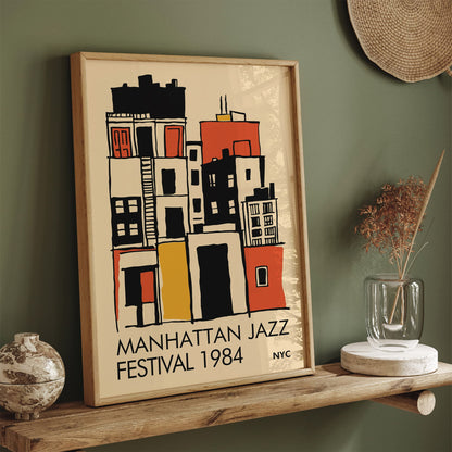 Manhattan Jazz Festival Poster - Music Wall Art