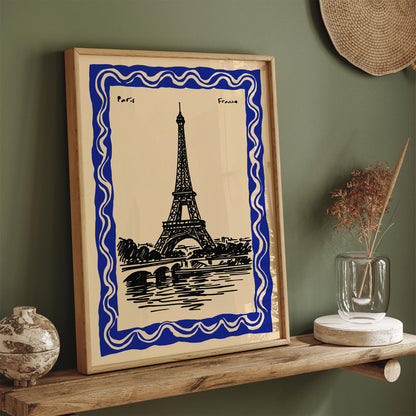 Paris France Poster - Eiffel Tower Wall Art 2026