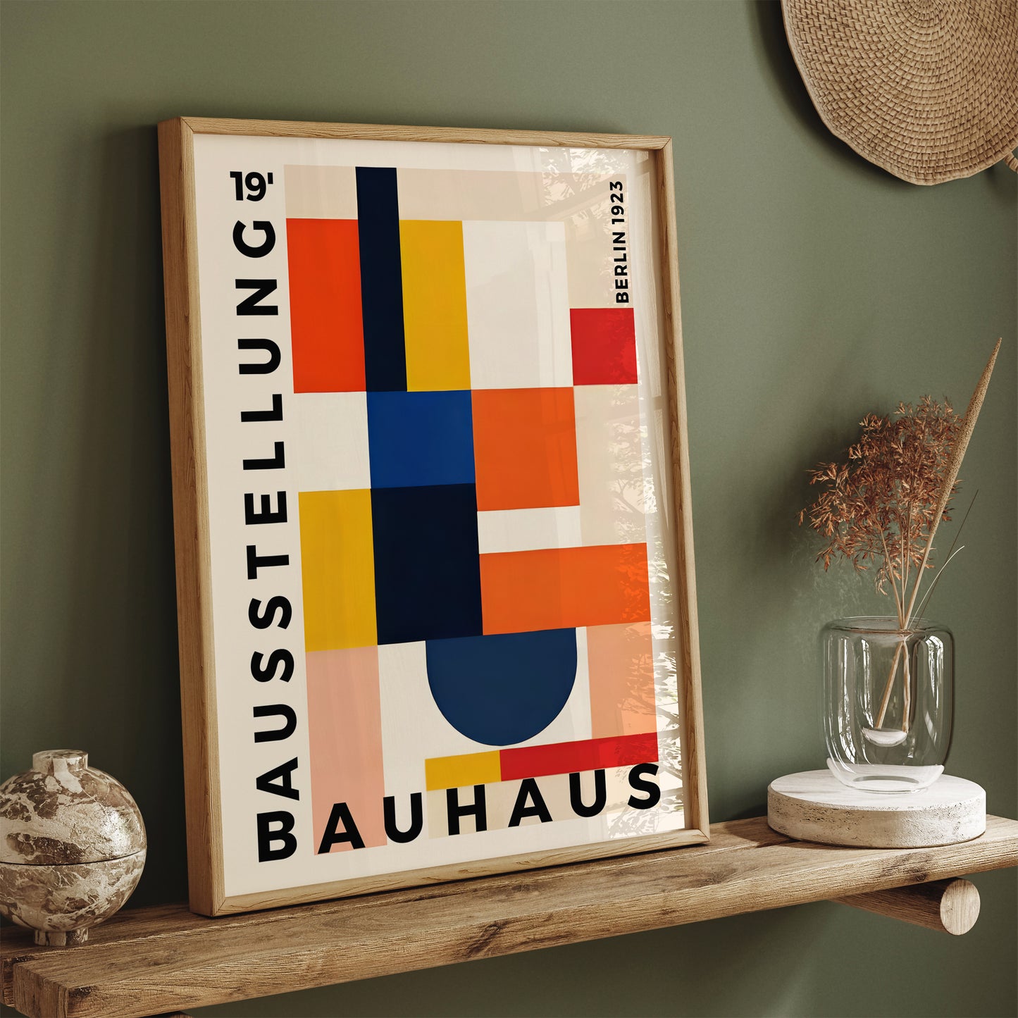 Geometric Retro Bauhaus Poster