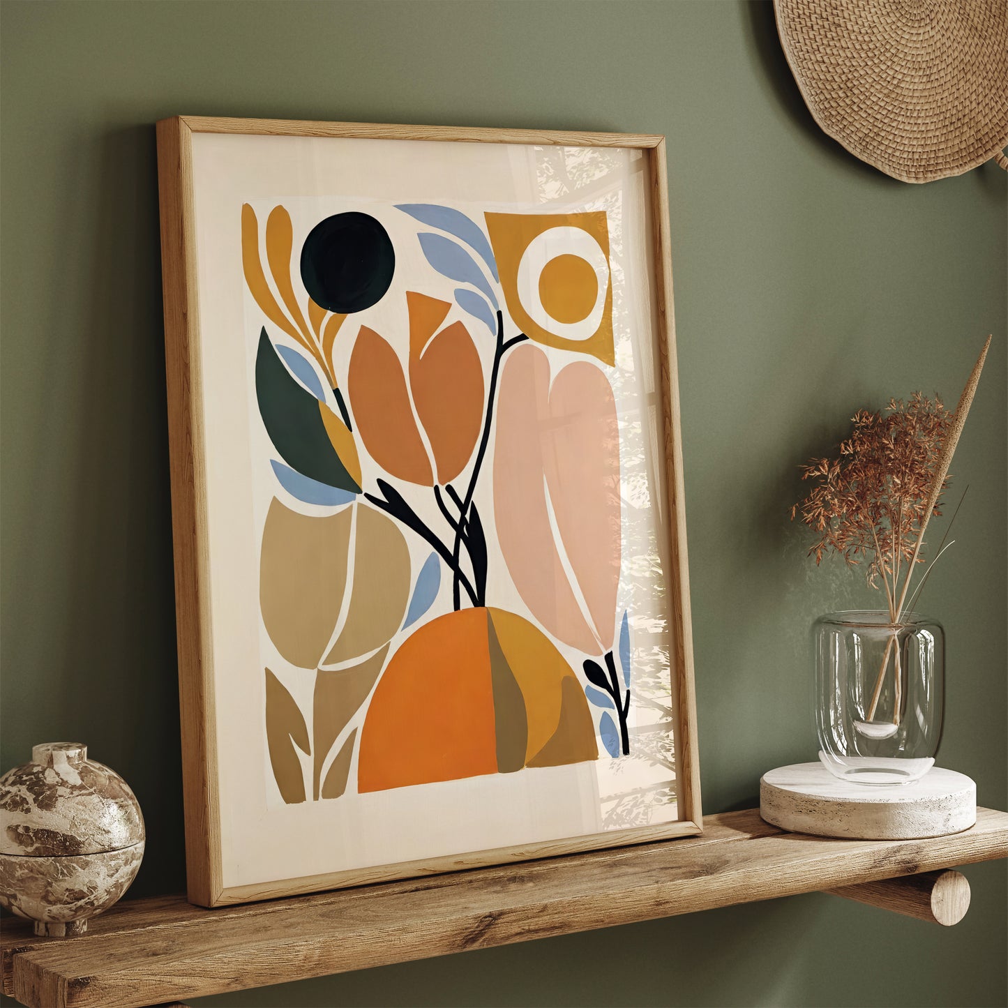 Scandinavian Abstract Nature Poster