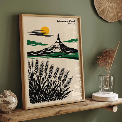 Chimney Rock Nebraska Poster