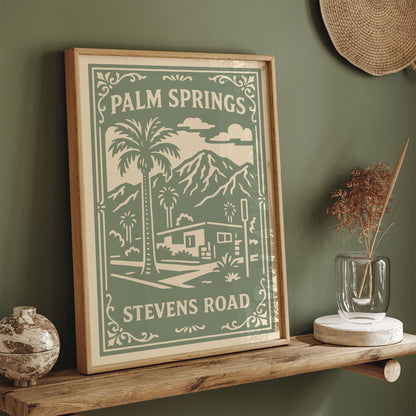 Palm Springs Steven Road California Cityscape Poster
