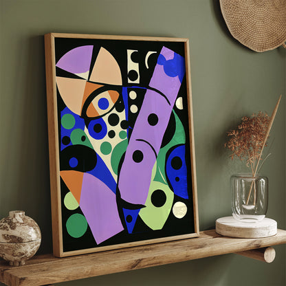 Abstract Painting Shapes Art Print