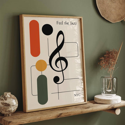 Feel The Jazz NYC Music Club Poster