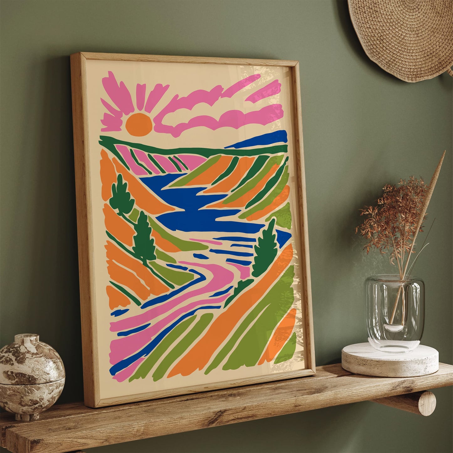 National Park Poster - Colorful American Landscape Wall Art