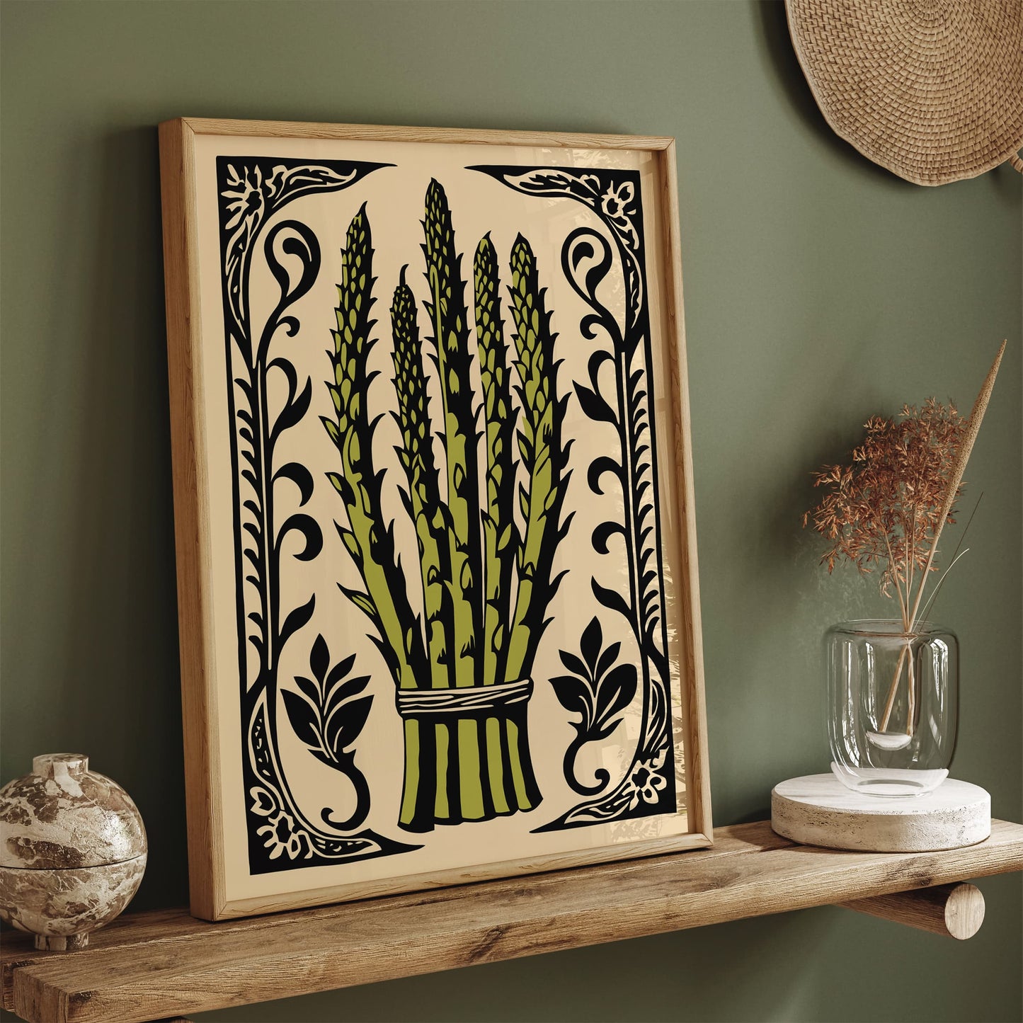 Asparagus Healty Food Poster