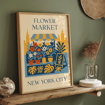 Flower Market New York City Poster