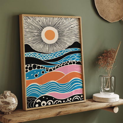 Colorful Aesthetic Sunshine Wall Art