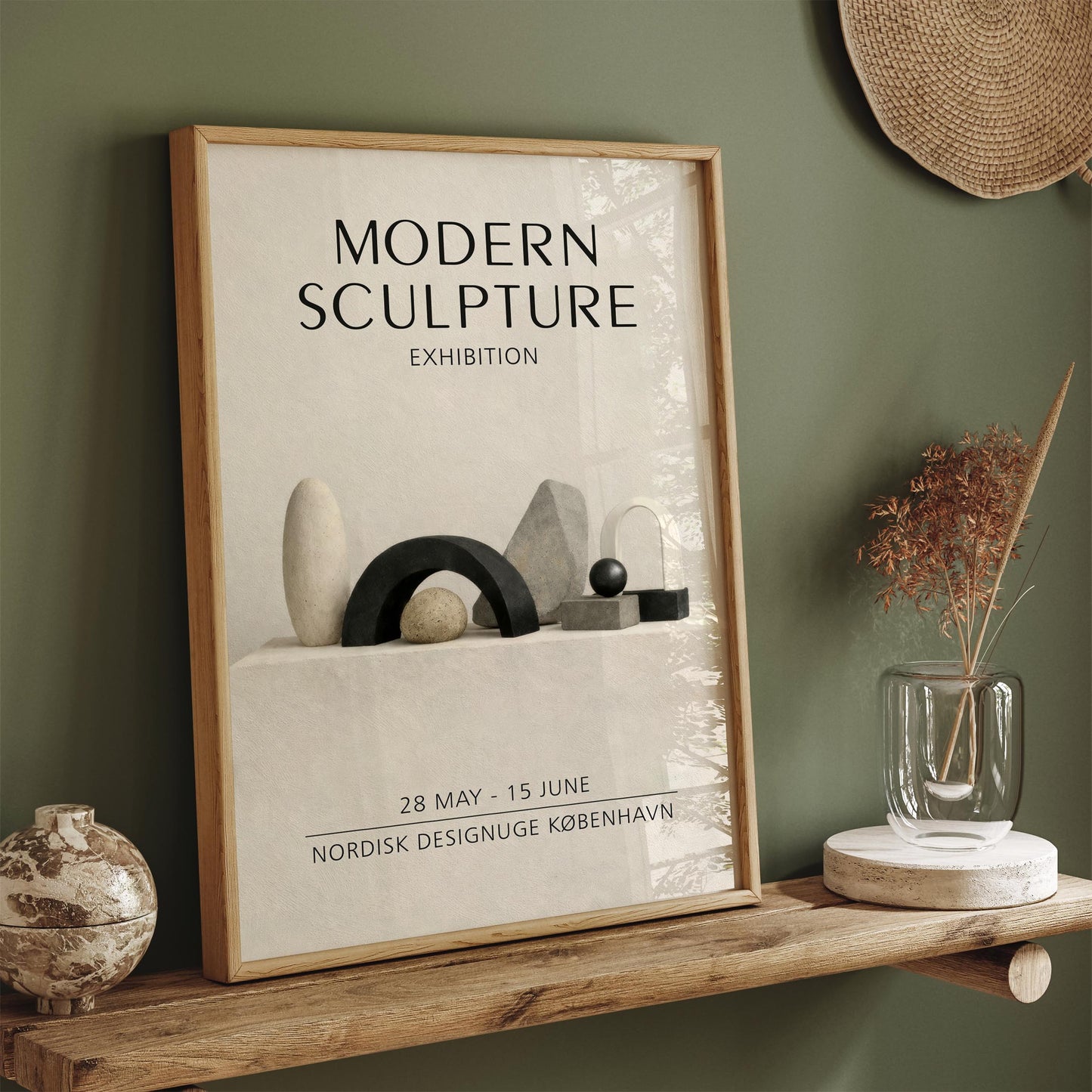 Modern Sculpture Exhibition Copenhagen Poster