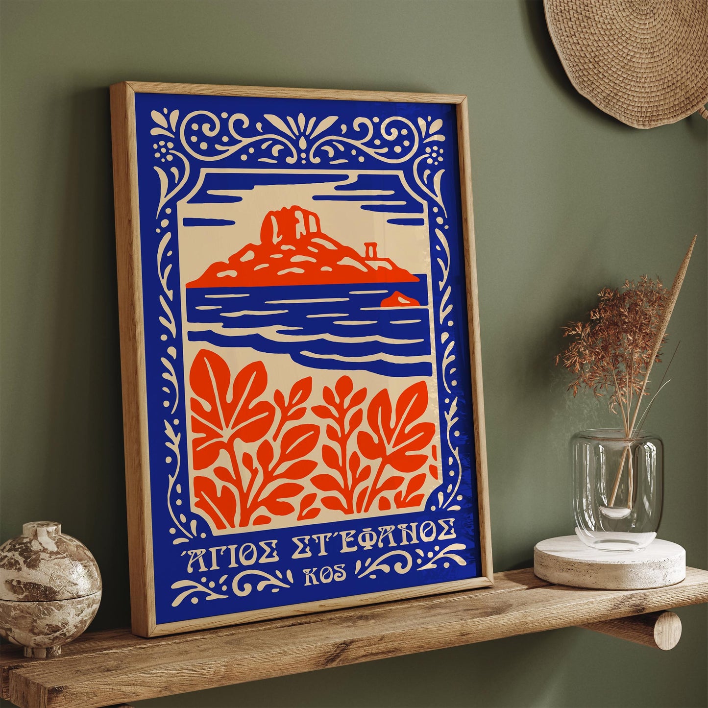 Agios Stefanos Beach Kos Poster 2026