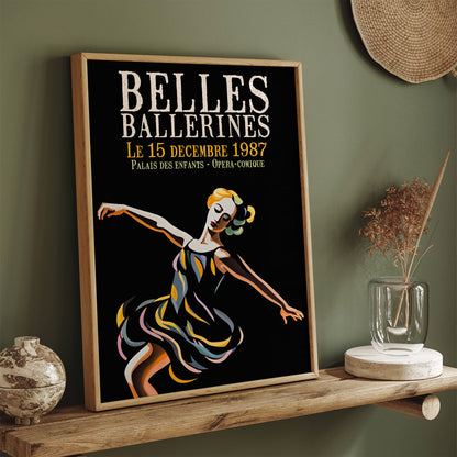 Belles Ballerines 1987 Ballet Advertising Poster