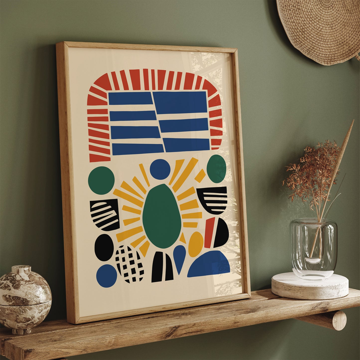 Retro Cut Outs Abstract Wall Art