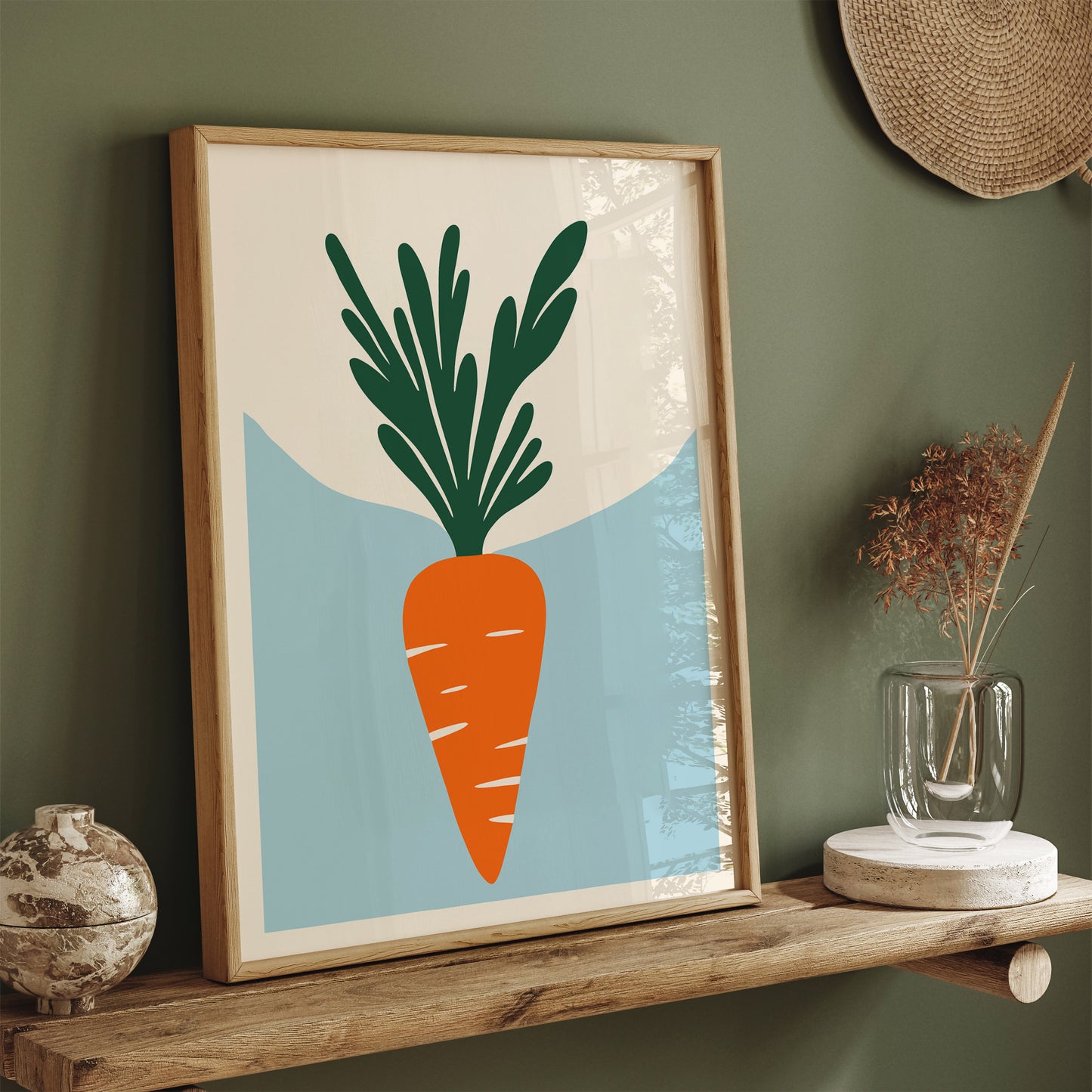 Minimalist Carrot Art Print