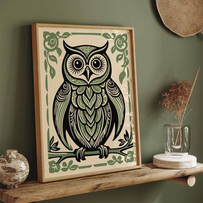 Cute Owl Farmhouse Wall Art Decor