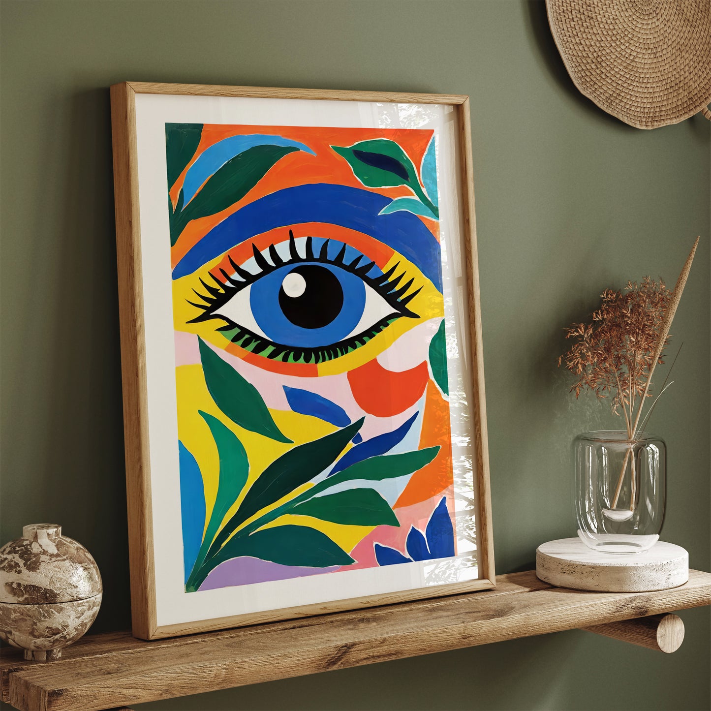 Colorful Jungle Eye Wall Art