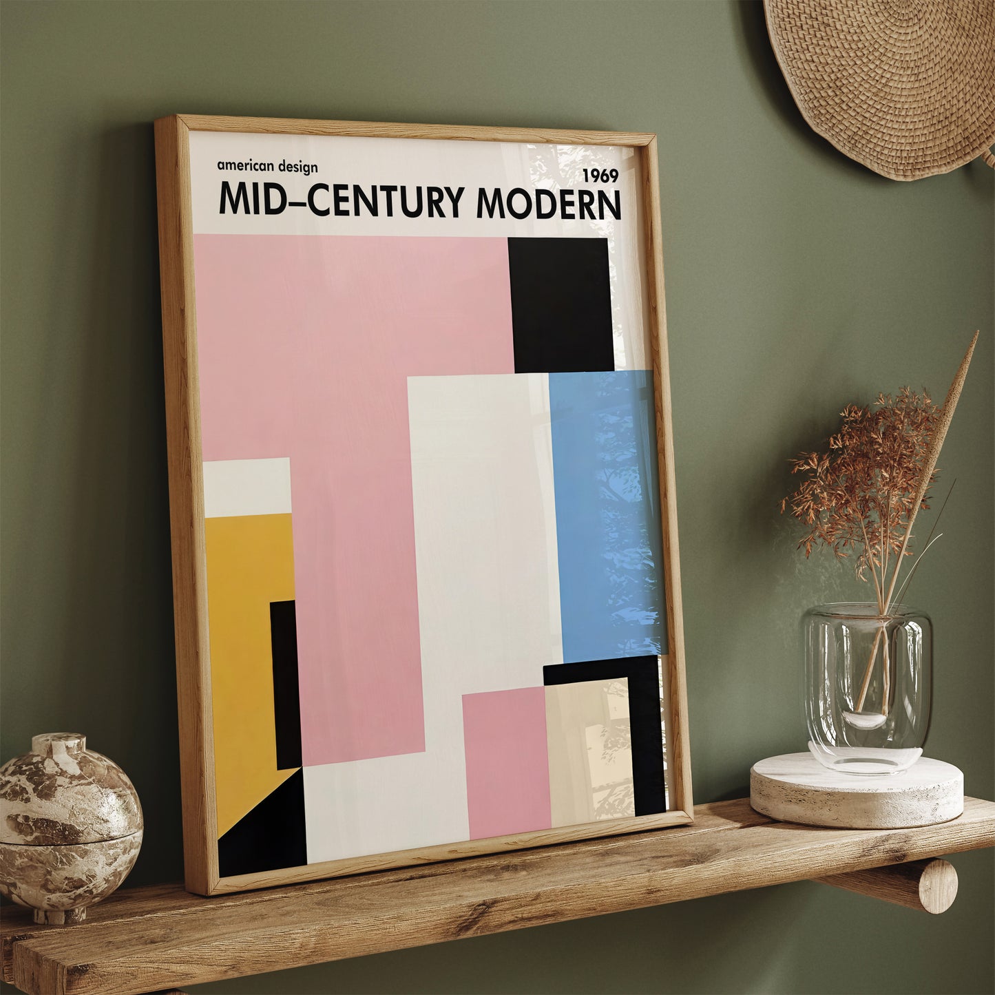 Mid Century Modern American Design Art Print