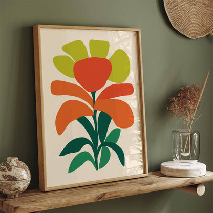 Bold Abstract Flower Poster