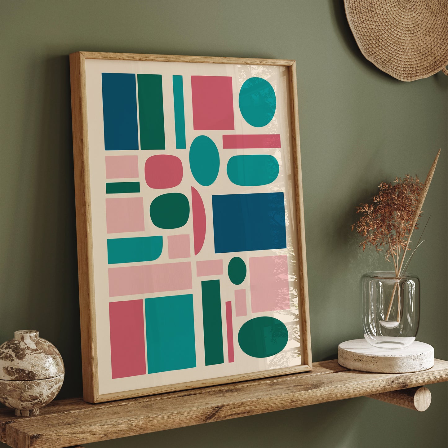 Mid Century Modern Abstract Art Print