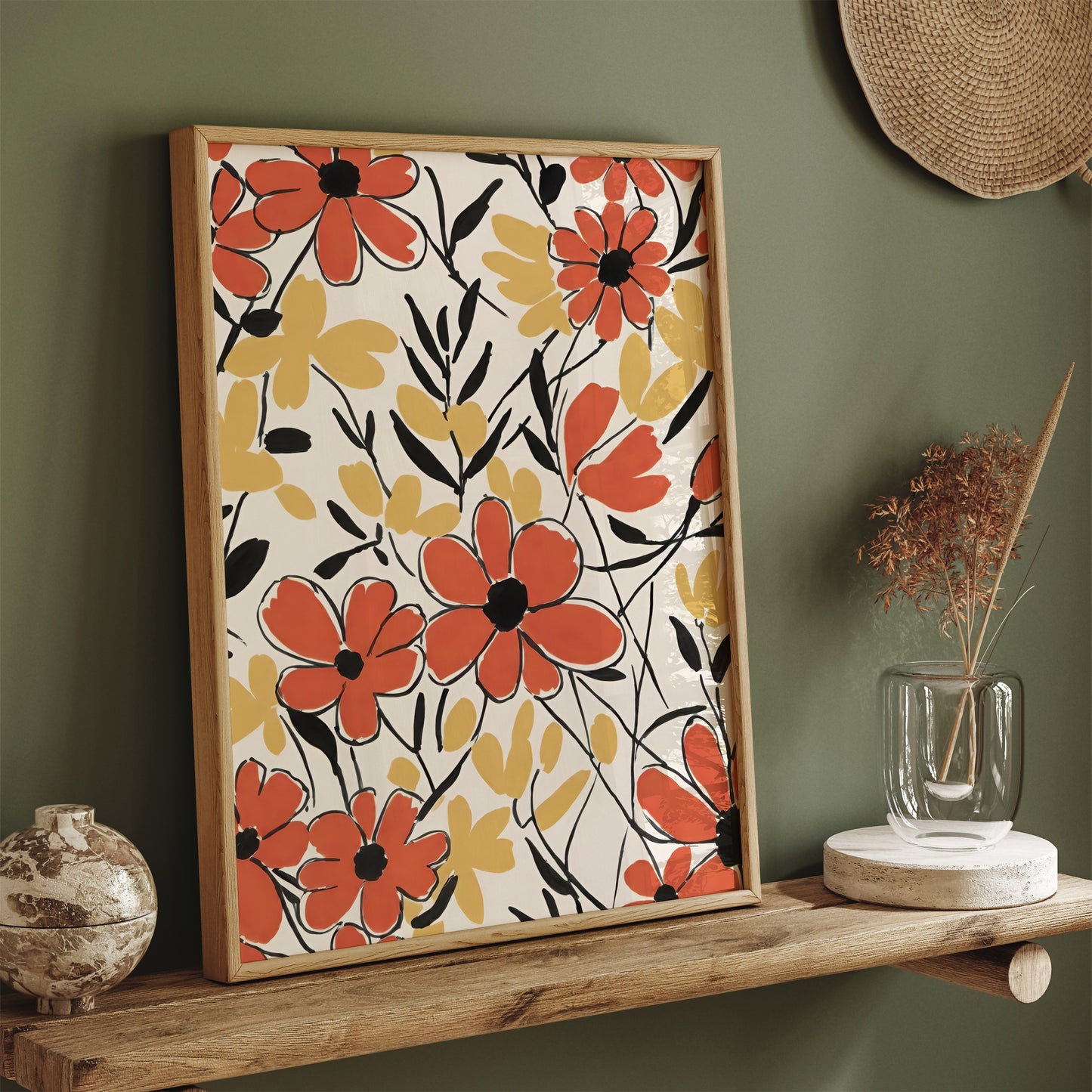 Flowers Painting Art Print 2024