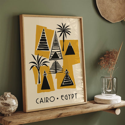 Cairo Egypt Modern Travel Poster