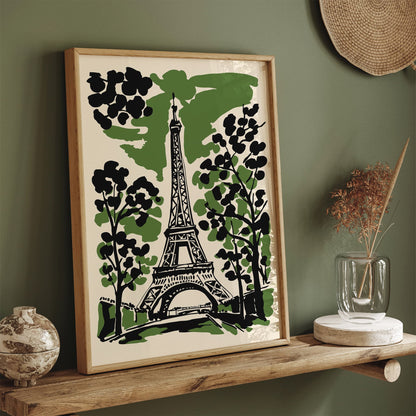 Eiffel Tower Paris France Travel Poster