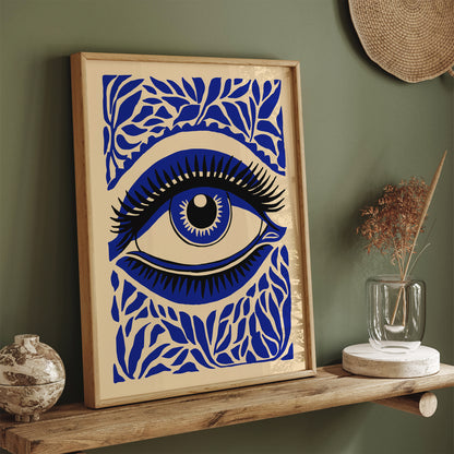 Blue Spiritual Eye Wall Art