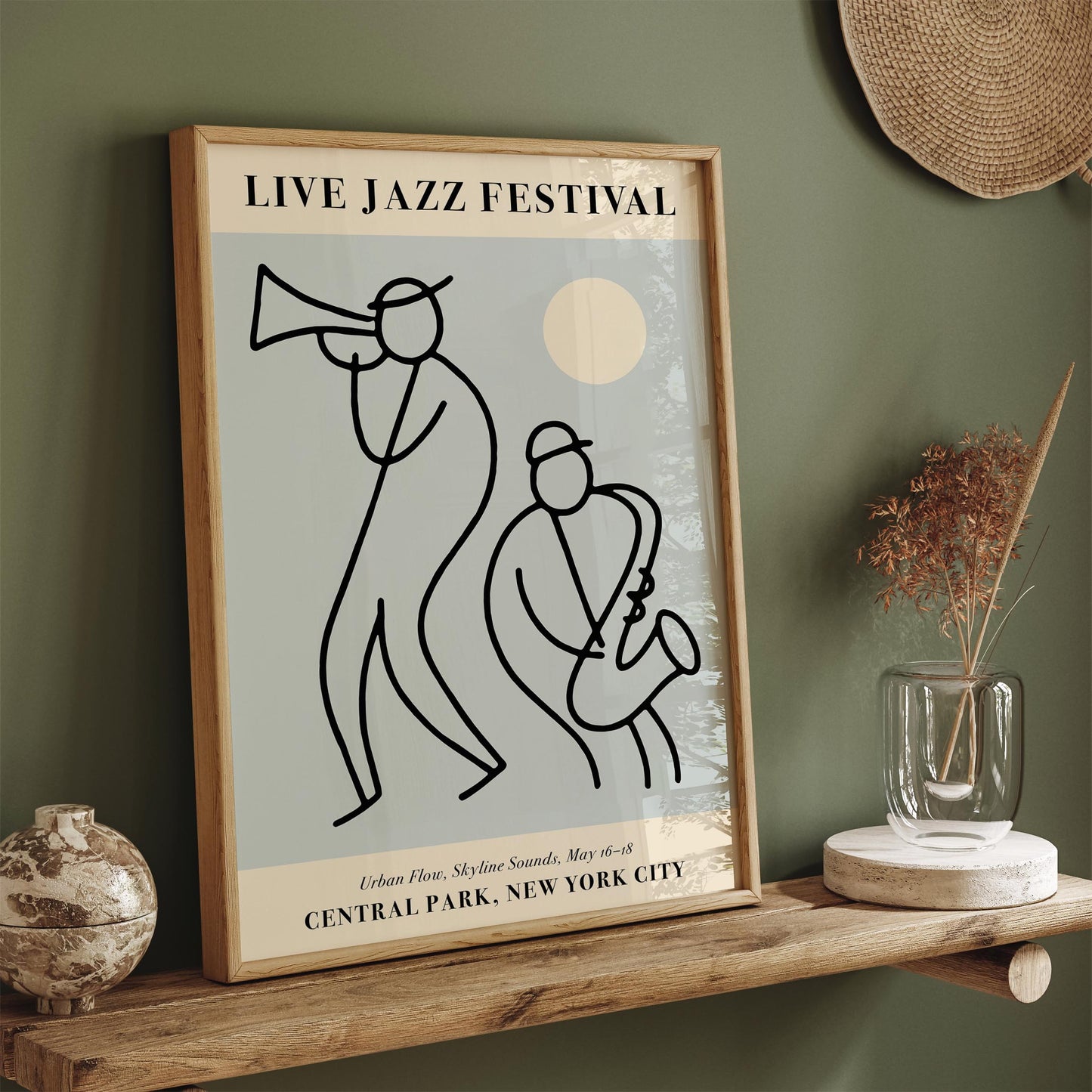 Live Jazz Festival, Central Park NYC Poster Print