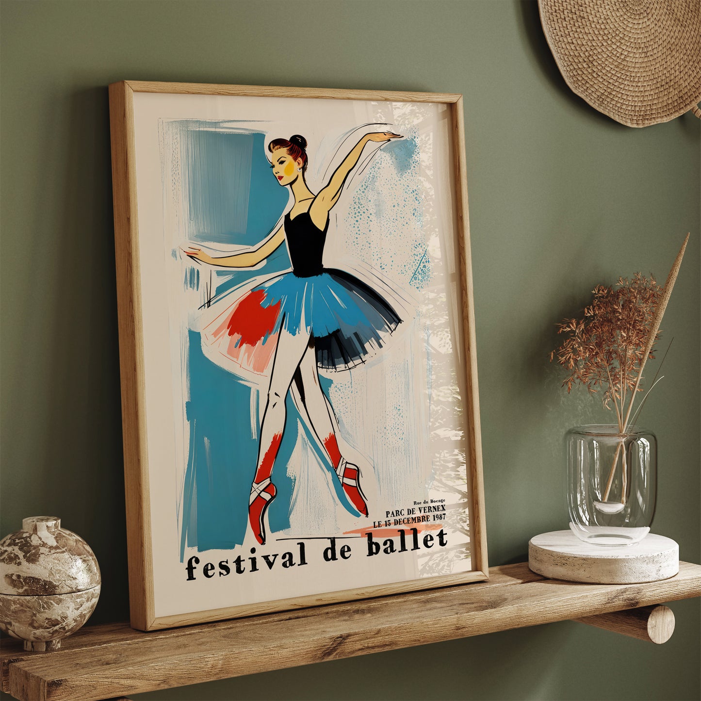 Festival De Ballet French Ballerina Poster