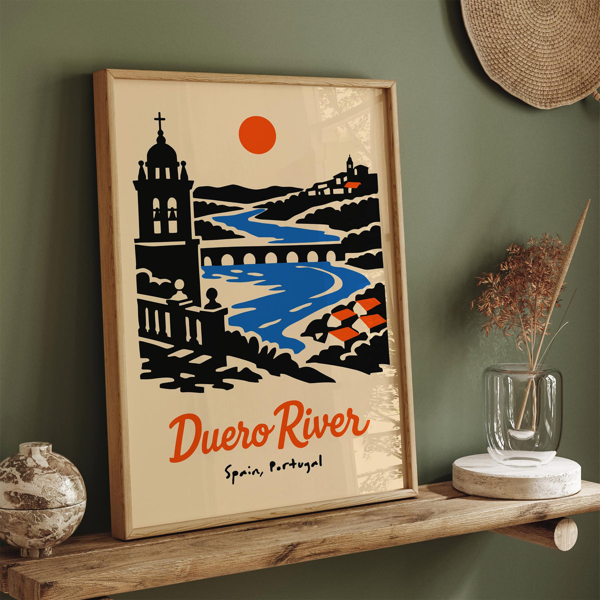 Duero River Spain Portugal Travel Poster