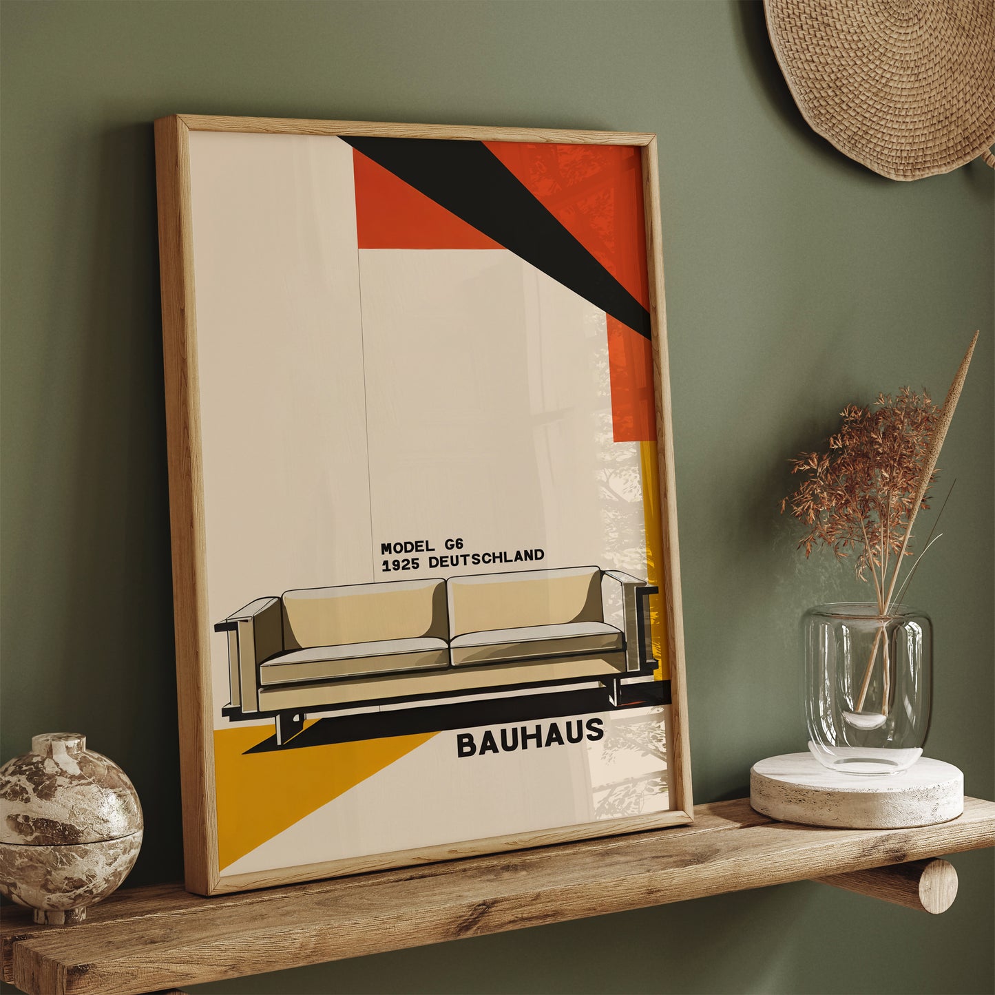 Bauhaus 1925 Mid-Century Furniture Poster