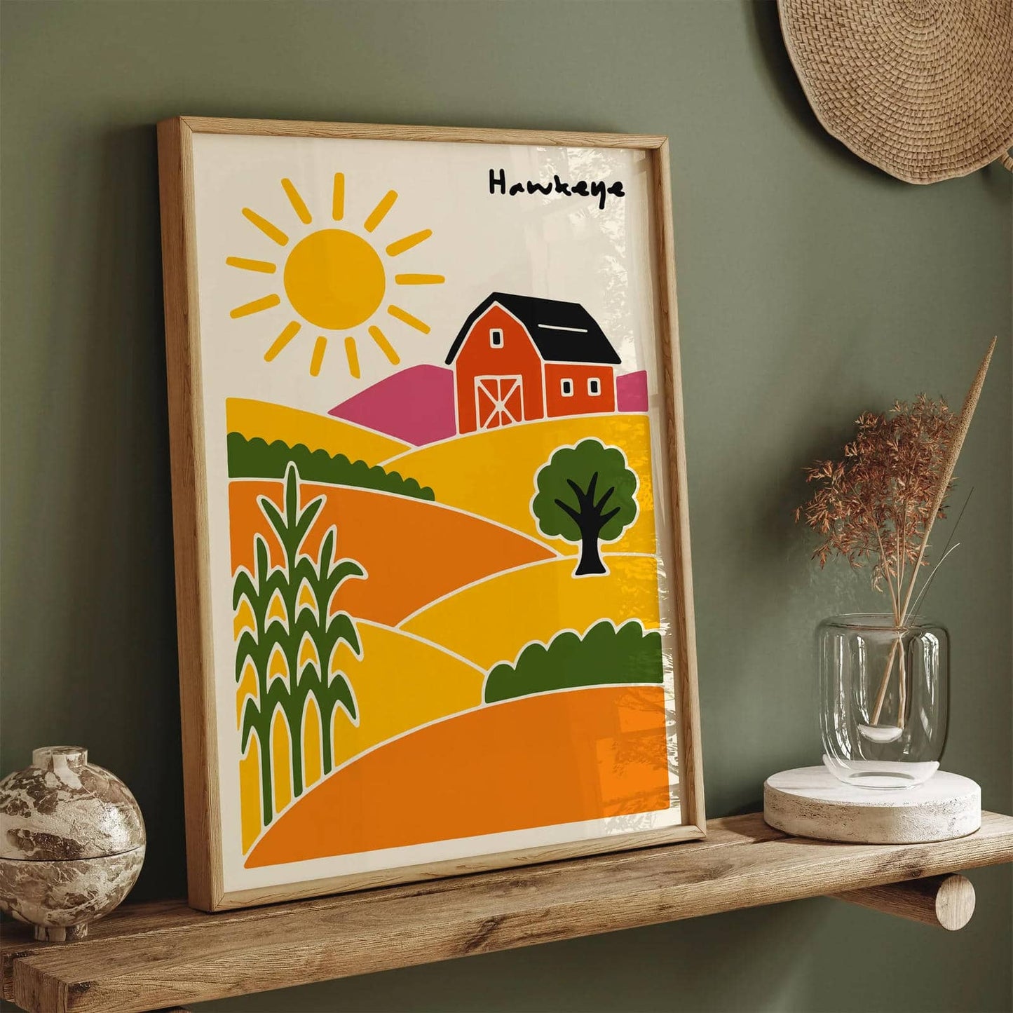 Iowa Hawkeye Travel Poster