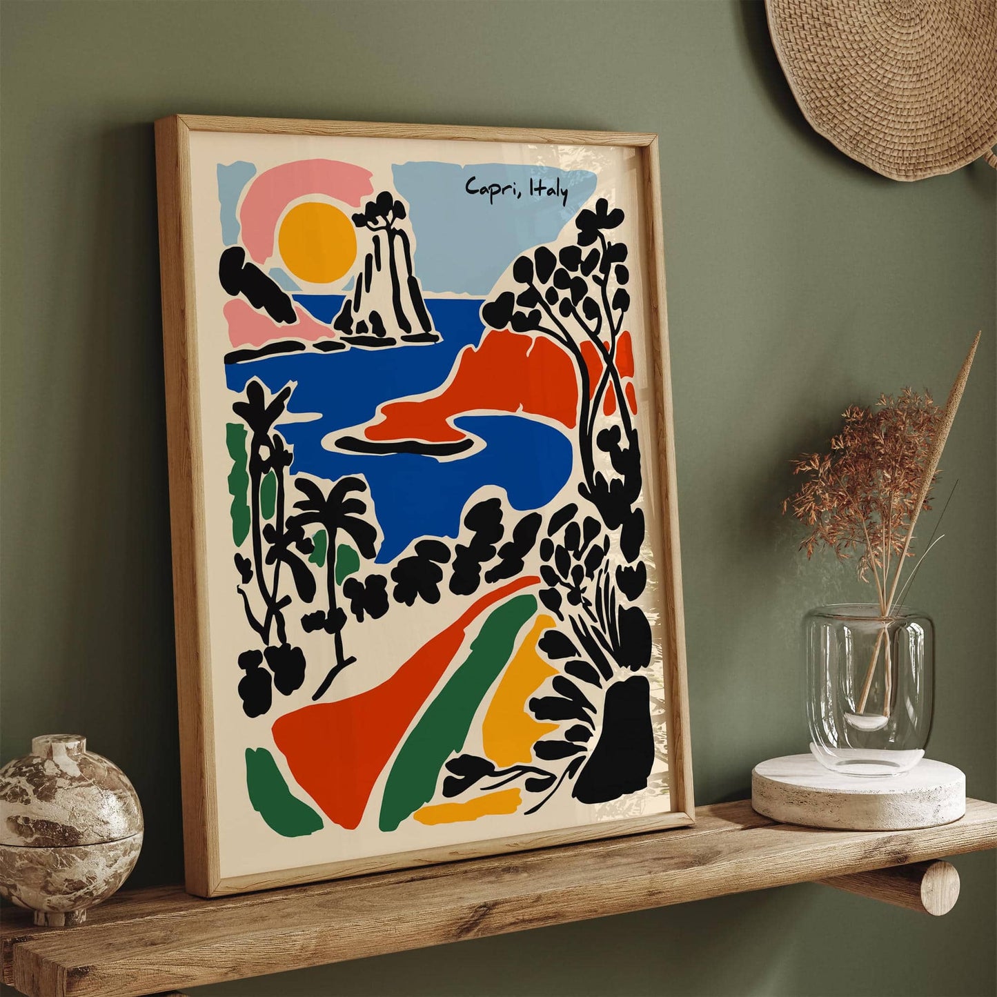 Colorful Capri Italy Art Print