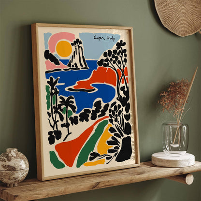 Colorful Capri Italy Art Print
