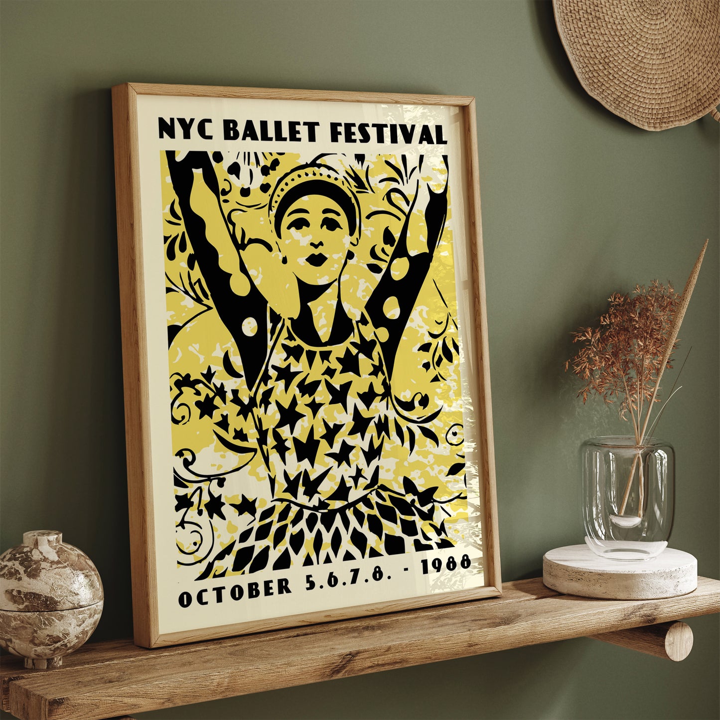 NYC Ballerina Wall Art Poster