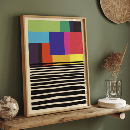 Colorblocks - Mid Century Art Print