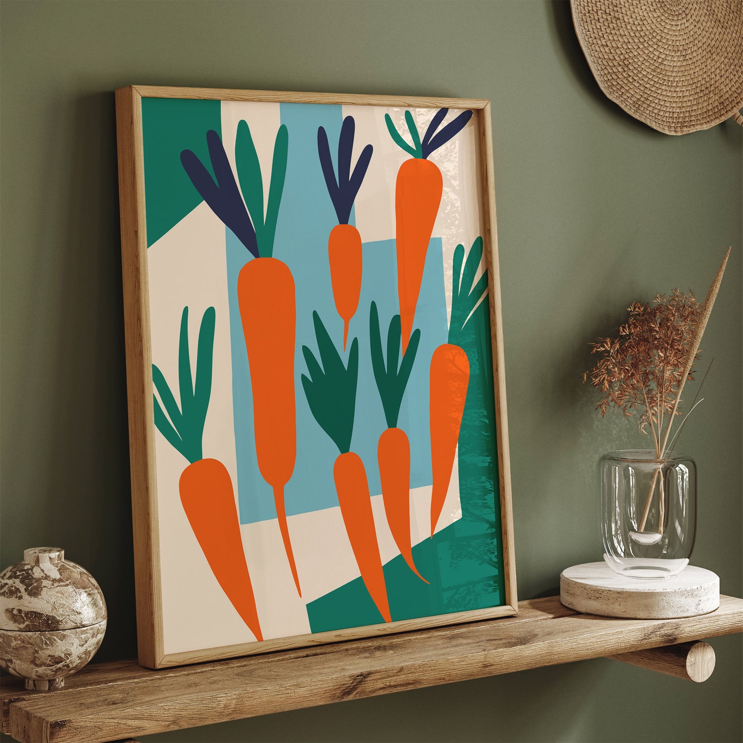 Carrots Kids Room Art Print