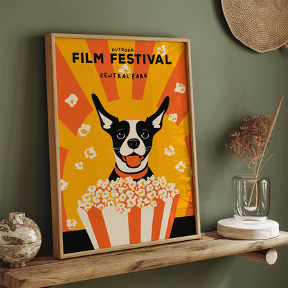 Central Park Film Festival Funny Dog Poster