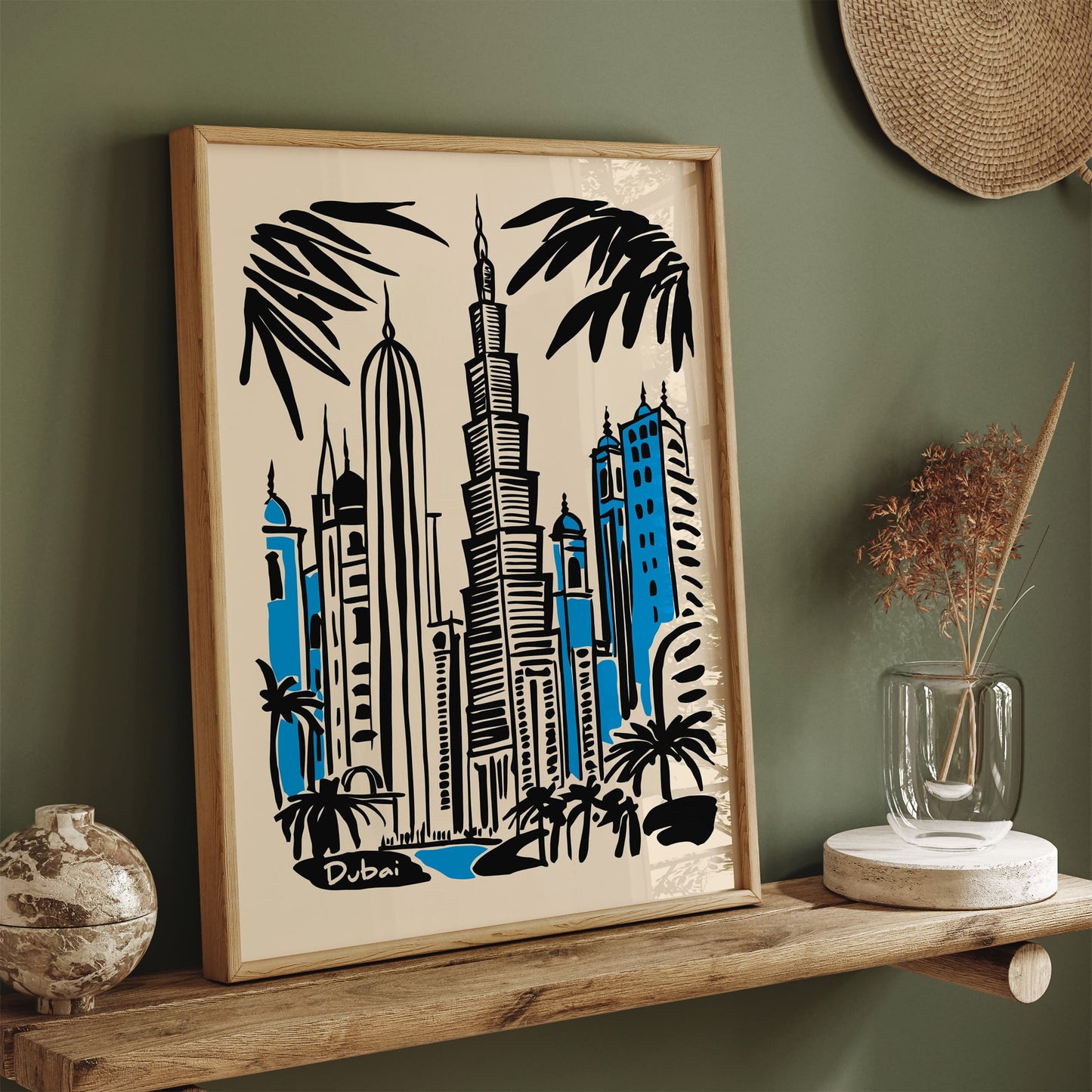 Dubai Travel Cityscape Poster