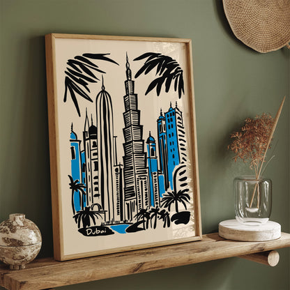 Dubai Travel Cityscape Poster