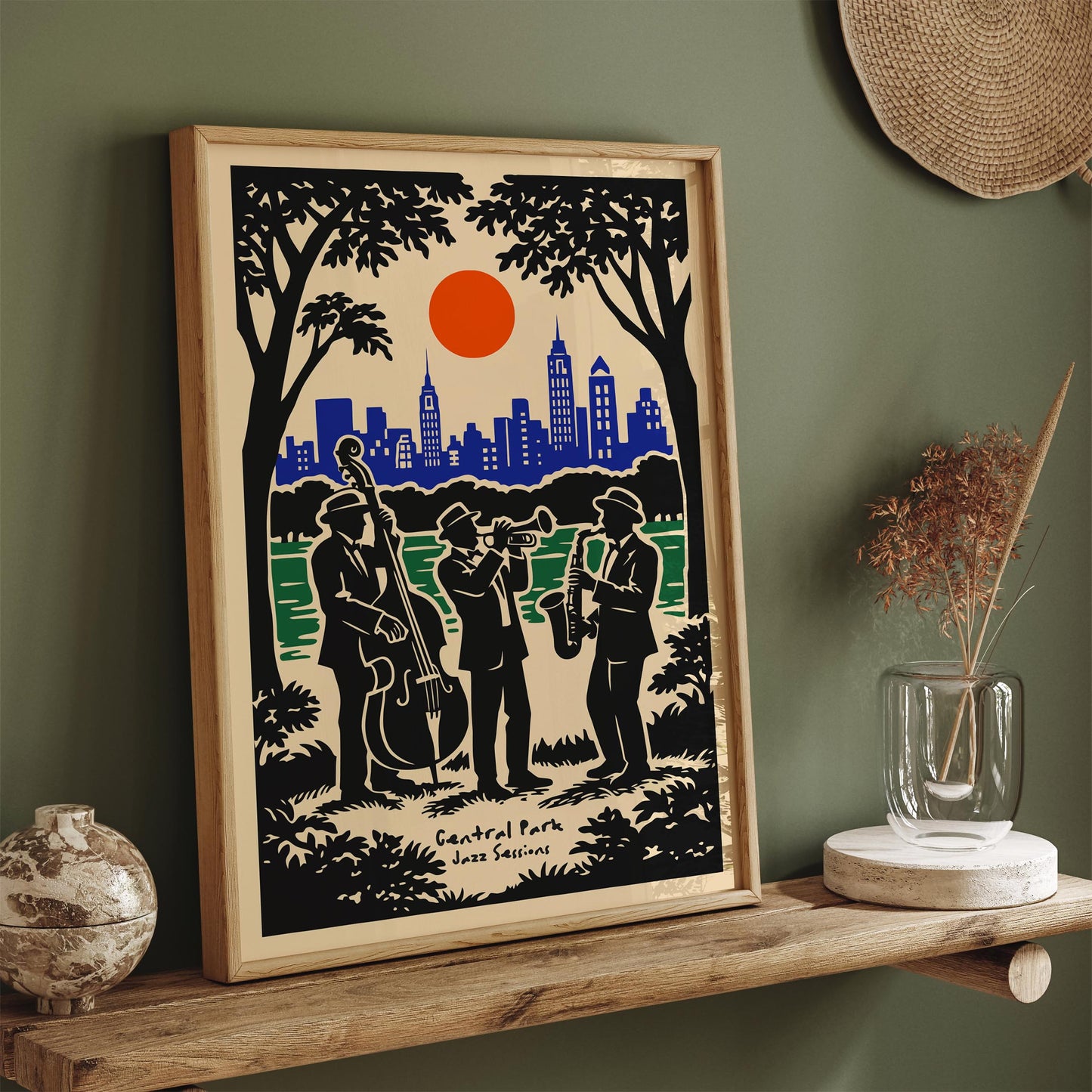 Central Park Jazz Session Poster