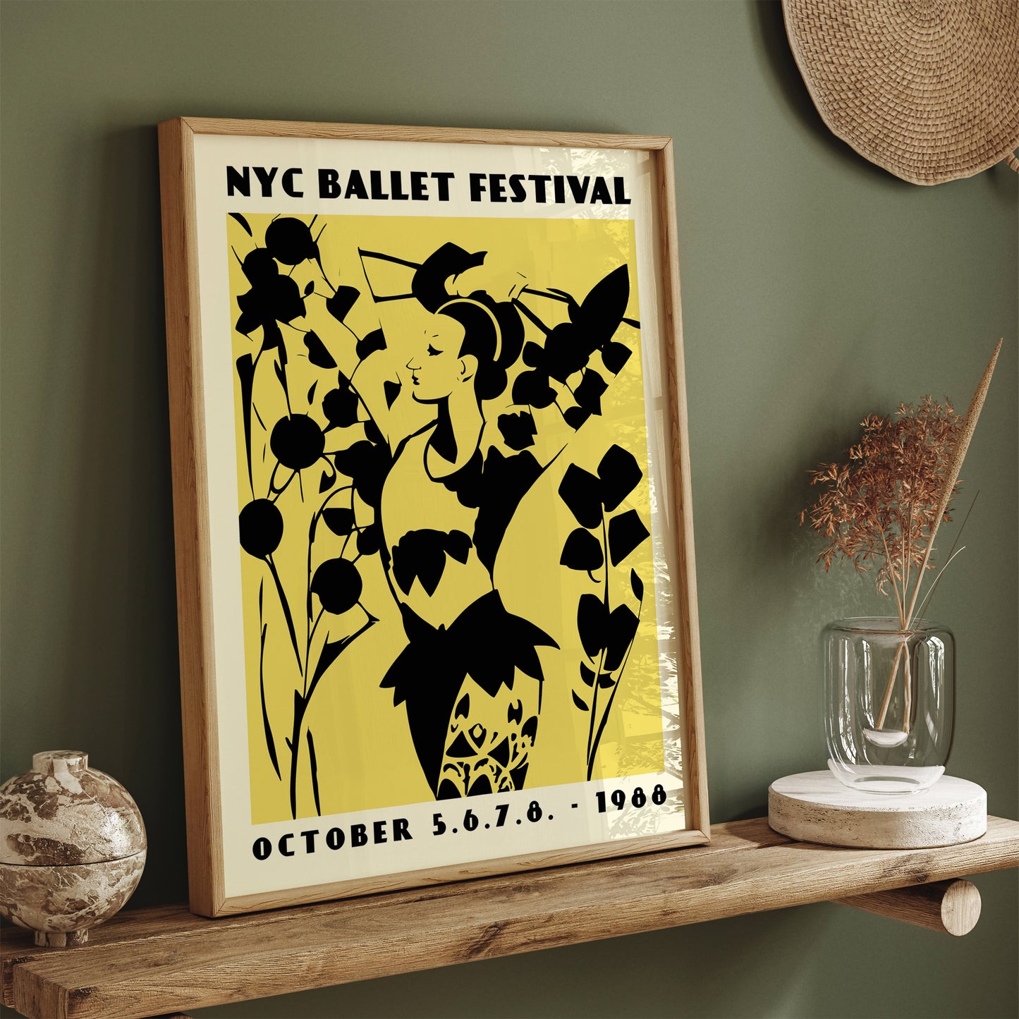 NYC Ballet Festival Retro 1988 Poster